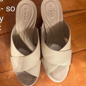 Crocs wedge sandals